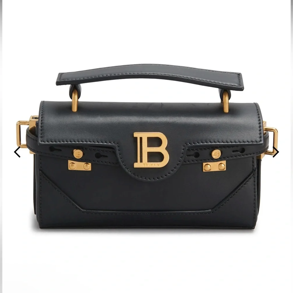 Balmain NWT BBuzz 19 Shoulder Bag in Smooth Leather - Picture 8 of 11